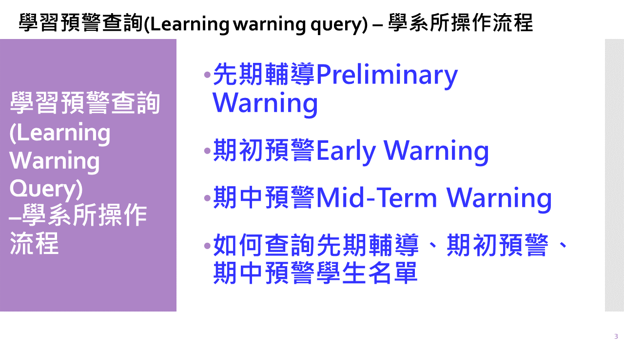 學習預警查詢_學系所操作流程
